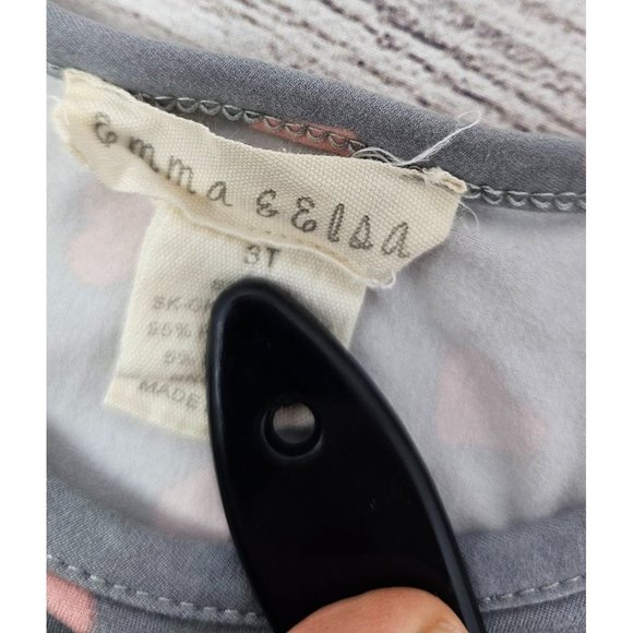 Emma & Elsa heart‎ patterned dress size 3T - Picture 4 of 4